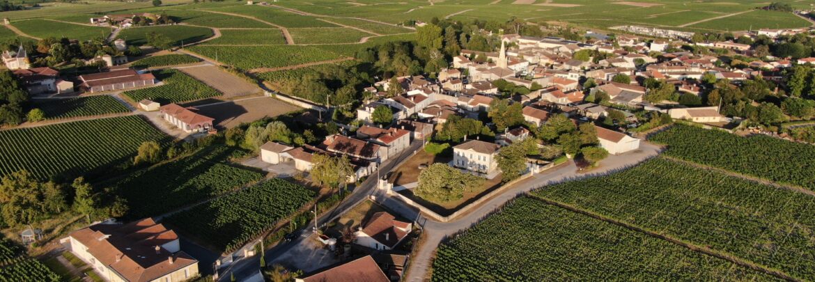 Village vu du ciel Saint-Seurin-de-Cadourne